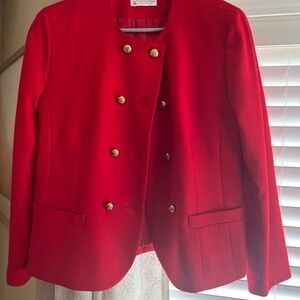 Pendleton Red Double-Breasted Blazer